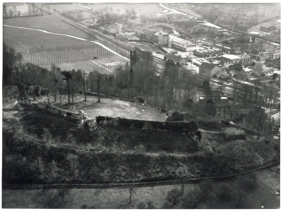 vue aérienne de l’ensemble des ruines dans leur environnement