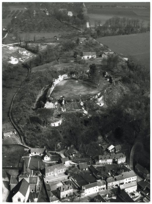 vue aérienne de l’ensemble des ruines dans leur environnement