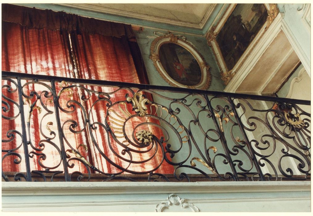 garde-corps de la tribune de la chapelle, vue partielle