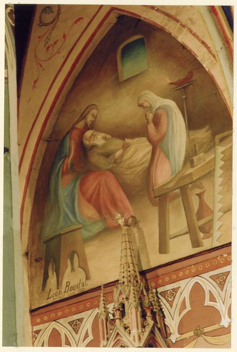 transept nord, peinture monumentale : Mort de Joseph