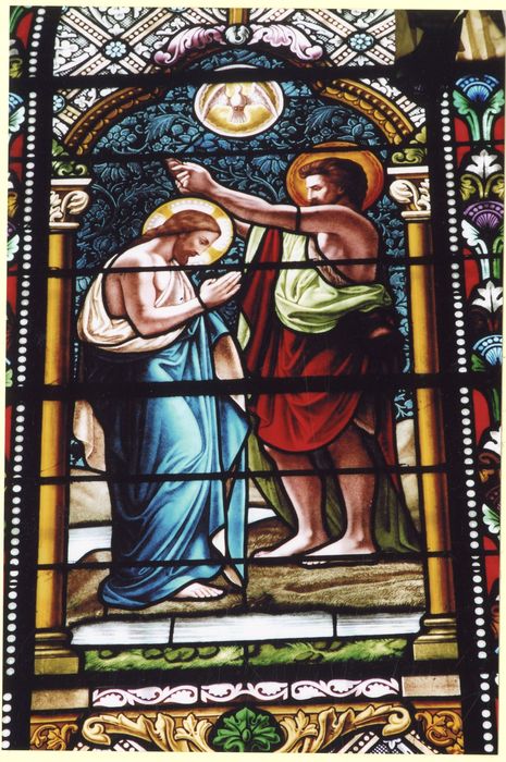 verrière nord, : Baptême du Christ