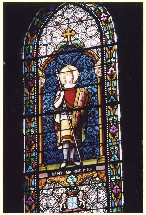 verrière du choeur : Saint Maurice