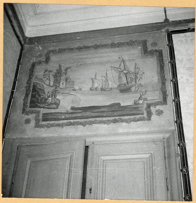grand salon, détail d’un dessus-de-porte