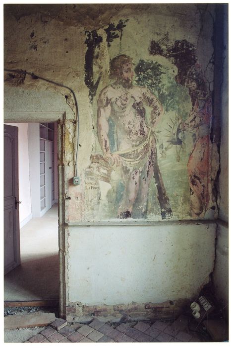 aile sud, 1er étage, chambre d’Hercule, peinture monumentale