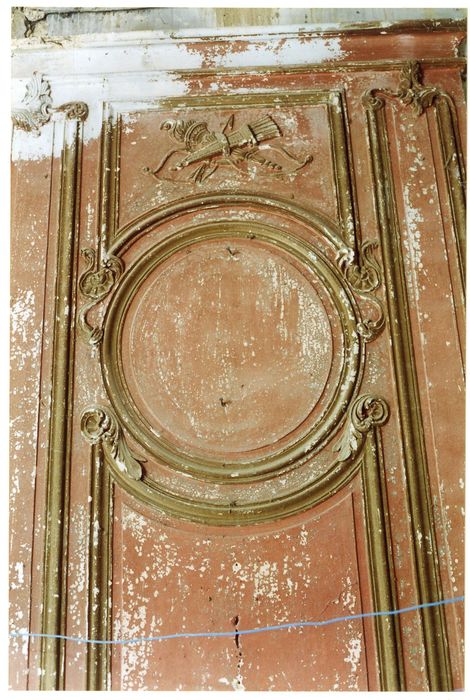 aile sud, 1er étage, chambre de la femme au bouquet, trumeau de la cheminée