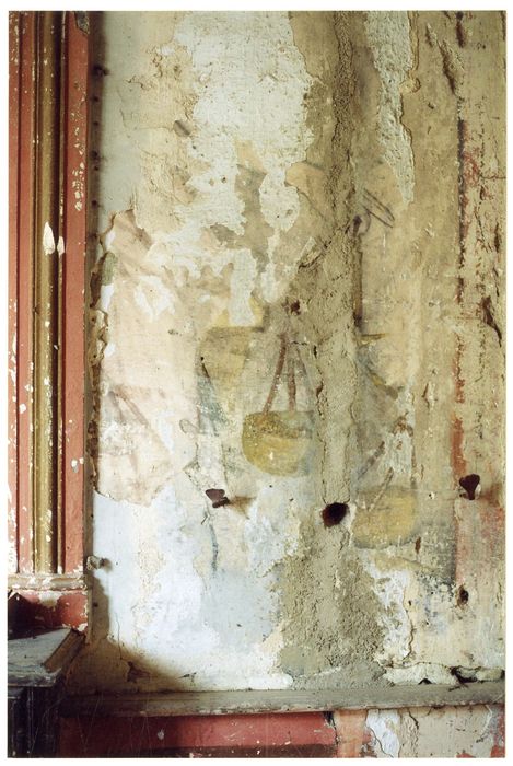 aile sud, 1er étage, chambre de la femme au bouquet, peinture monumentale