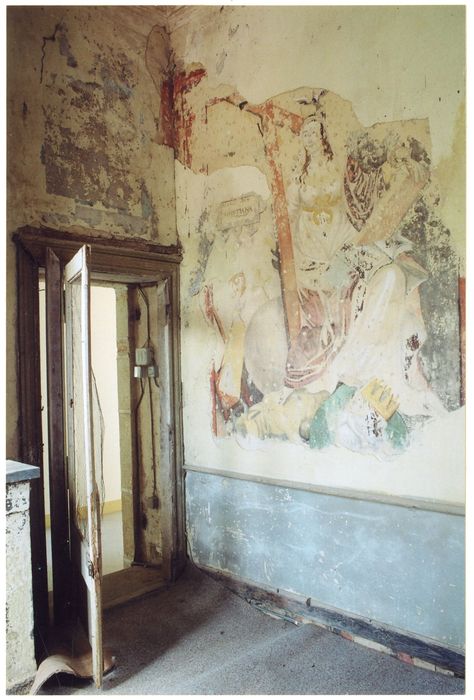 aile sud, 1er étage, chambre aux allégories, peinture monumentale