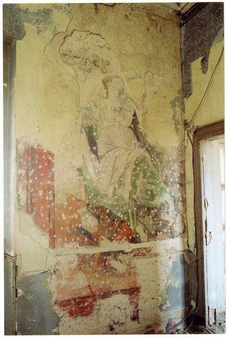aile sud, 1er étage, chambre aux allégories, peinture monumentale
