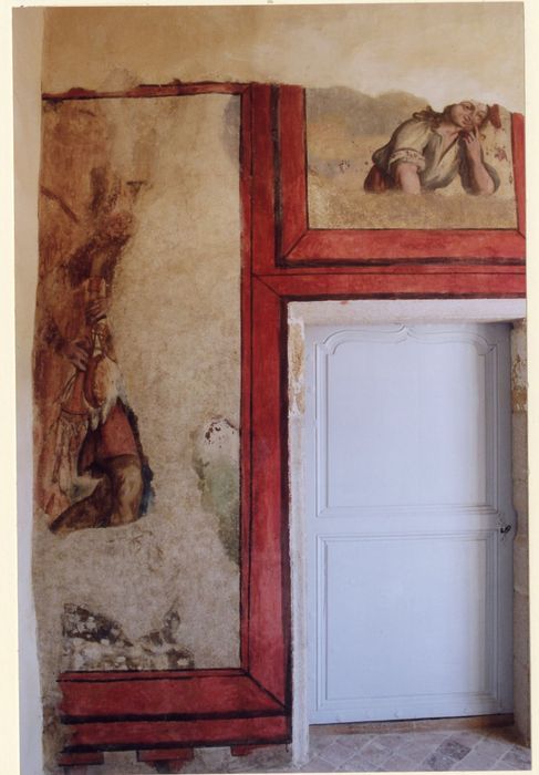 aile sud, 1er étage, chambre d’Hercule, peinture monumentale