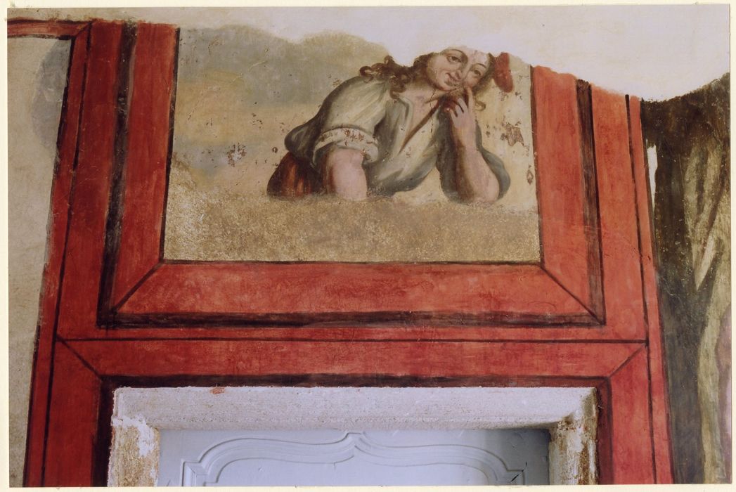 aile sud, 1er étage, chambre d’Hercule, peinture monumentale