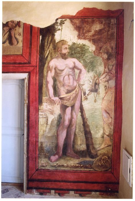 aile sud, 1er étage, chambre d’Hercule, peinture monumentale