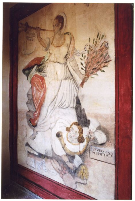 aile sud, 1er étage, chambre aux allégories, peinture monumentale