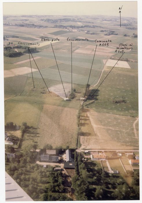 vue aérienne du site