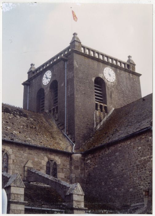 clocher, élévations sud et ouest