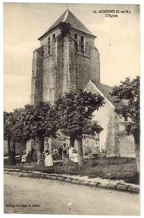 clocher, élévation sud et ouest