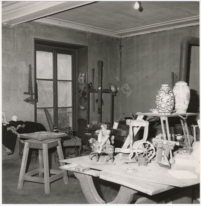 1er étage, atelier, vue partielle