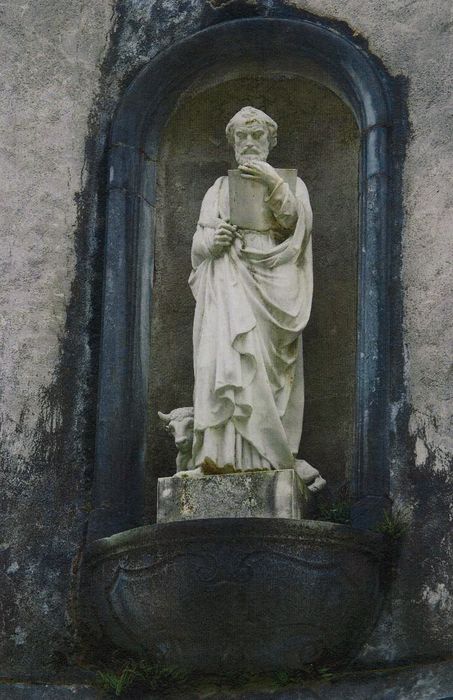 statue du clocher : Saint Luc (photocopie numérisée)