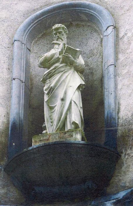 statue du clocher : Saint Matthieu (photocopie numérisée)