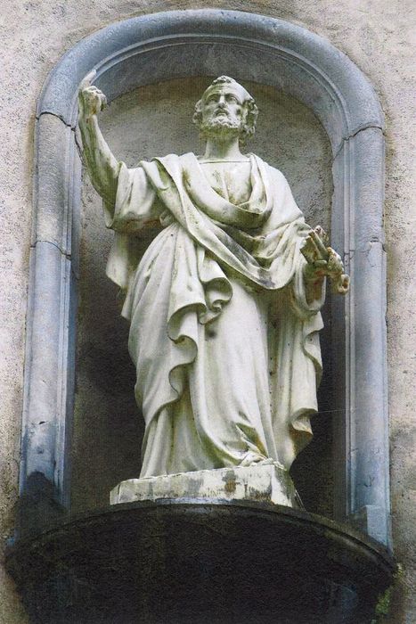 statue du clocher : Saint Pierre (photocopie numérisée)