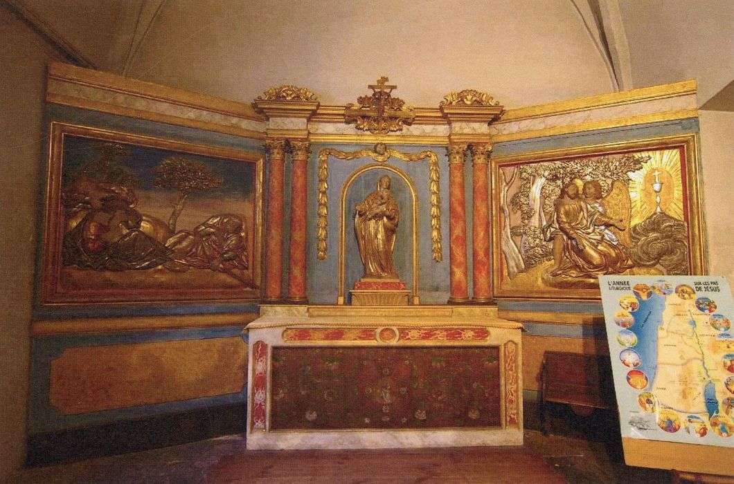 autel, retable, antependium, bas-reliefs (photocopie numérisée)