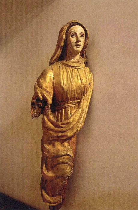 statue (fragment) : Vierge (photocopie numérisée)