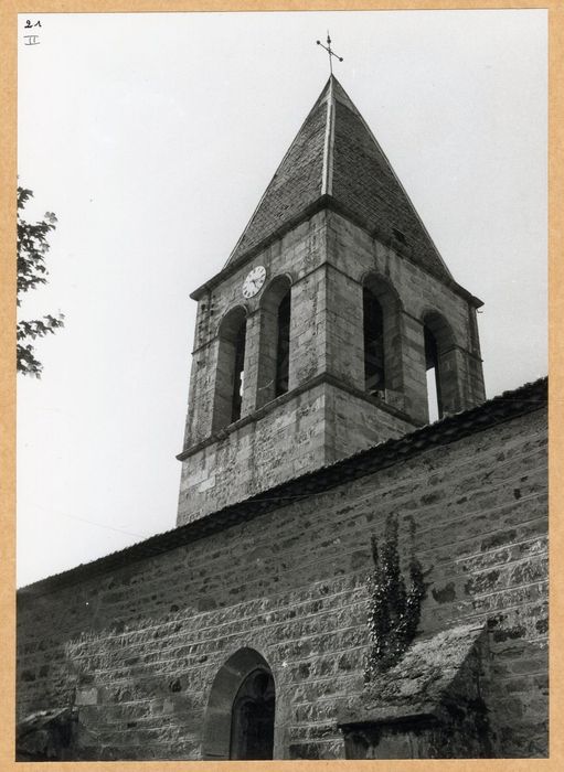 clocher, élévations sud et est