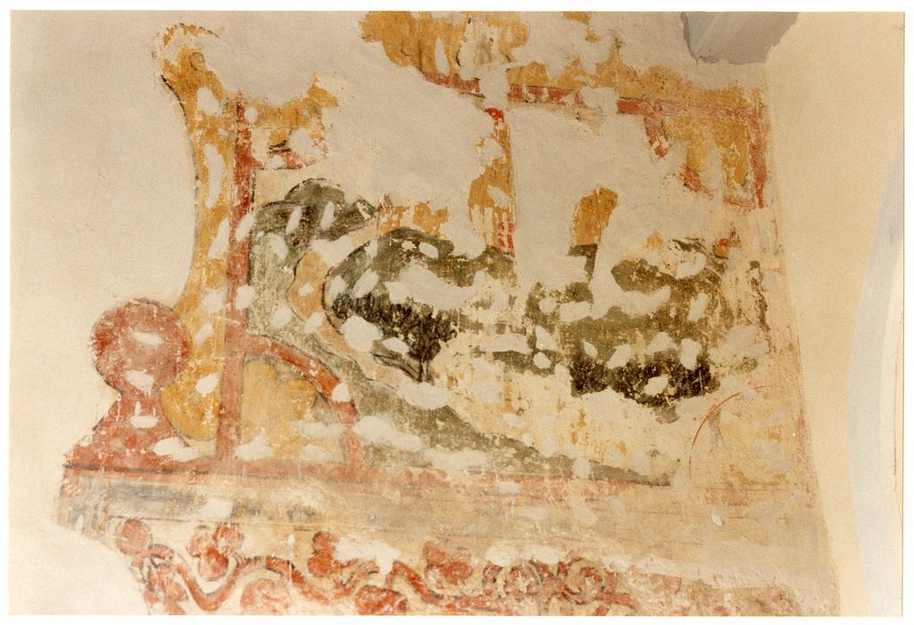 1er étage, vestibule, peinture monumentale (fragment), détail