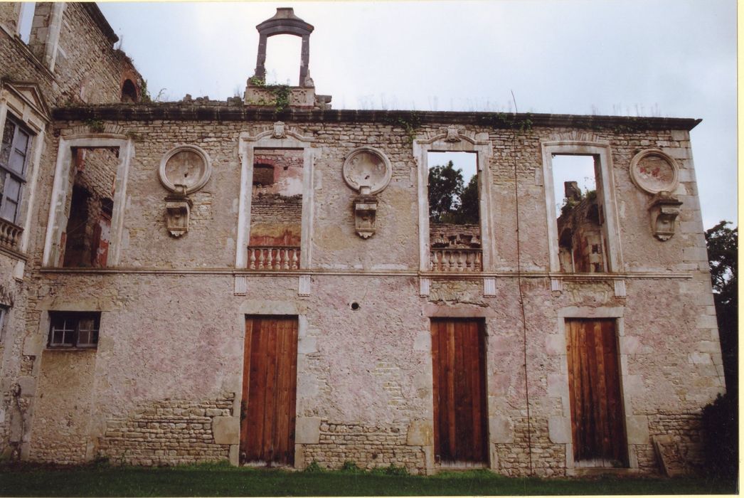 façade est de l’aile ouest sur jardin