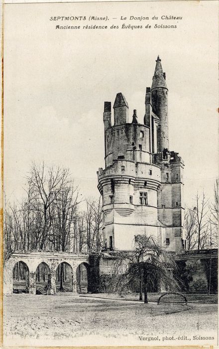 vue générale du donjon depuis l’Ouest