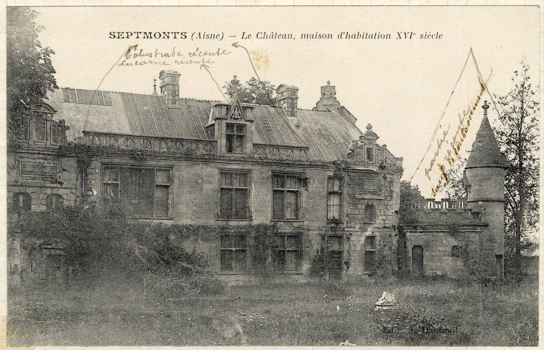 château annexe, façade nord