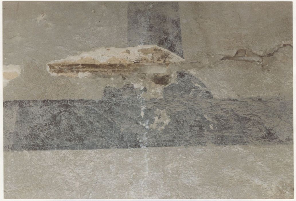 logis, galerie est du 1er étage, peinture monumentale, détail