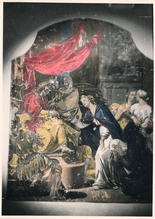 peinture monumentale de de l’histoire d’Esther : Esther devant Assuréus