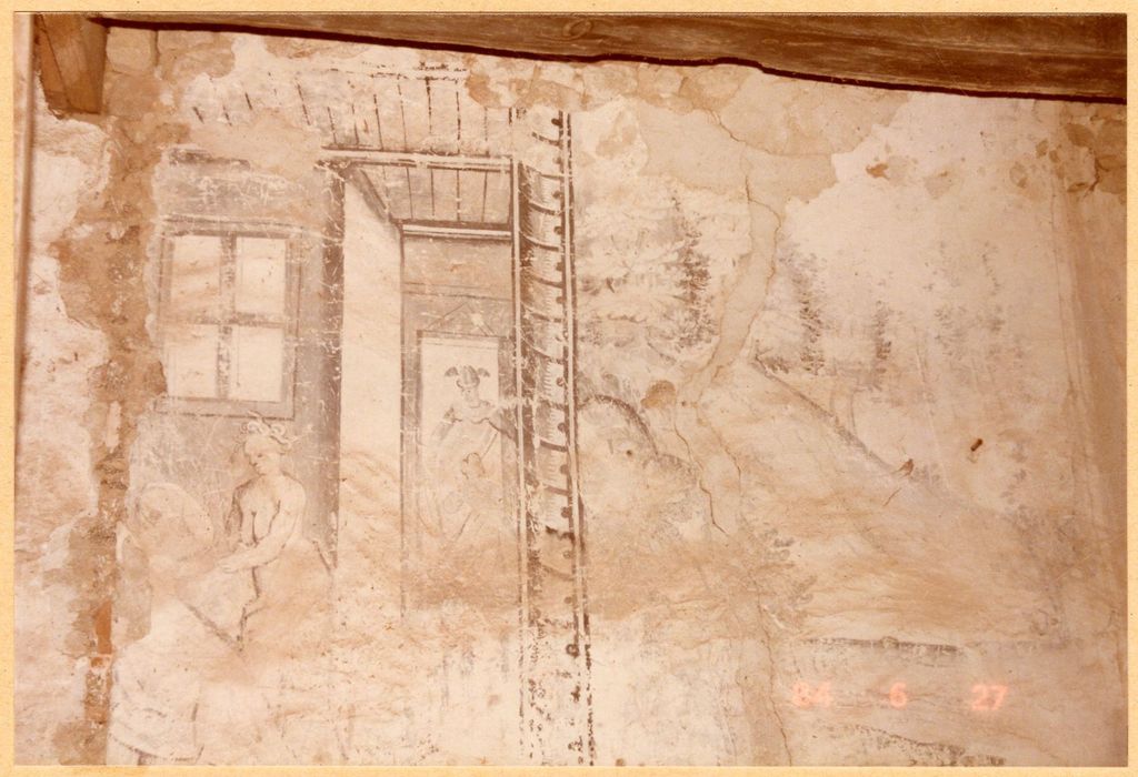 2e étage, grande salle, peinture monumentale, détail
