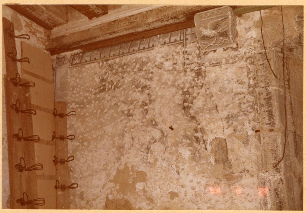 2e étage, grande salle, peinture monumentale, détail