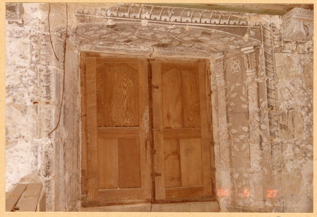 2e étage, grande salle, peinture monumentale, détail