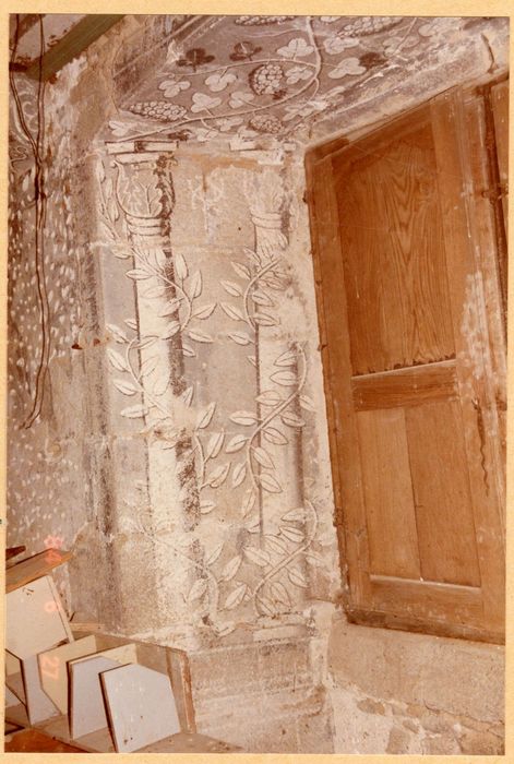 2e étage, grande salle, peinture monumentale, détail