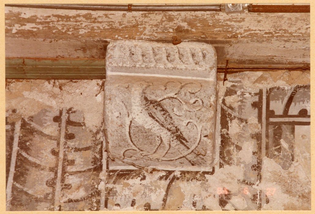 2e étage, grande salle, peinture monumentale, détail