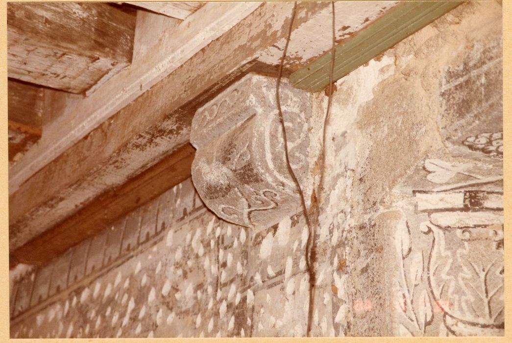 2e étage, grande salle, peinture monumentale, détail