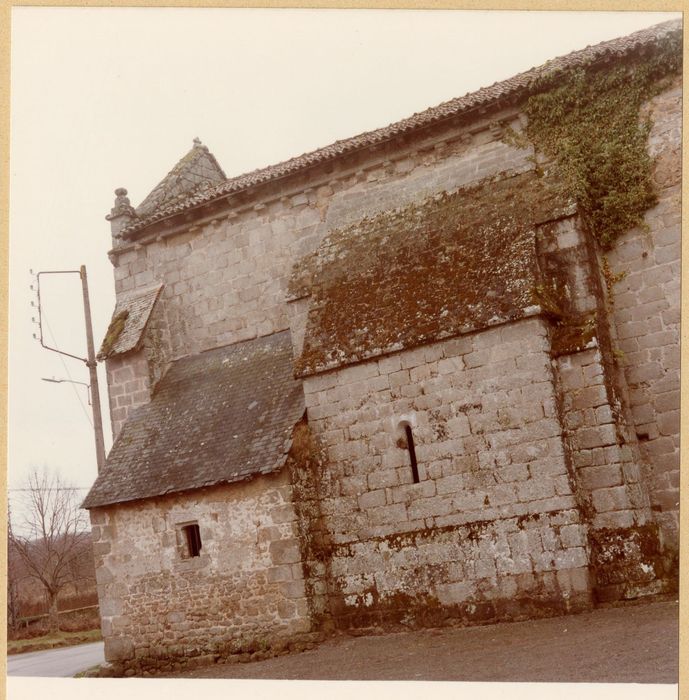 façade latérale nord, vue partielle