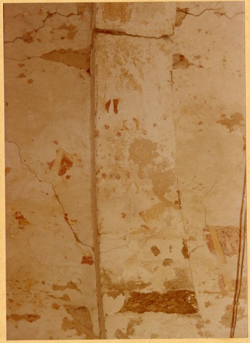 pnef, arc doubleau, peinture monumentale du calendrier des mois, détail