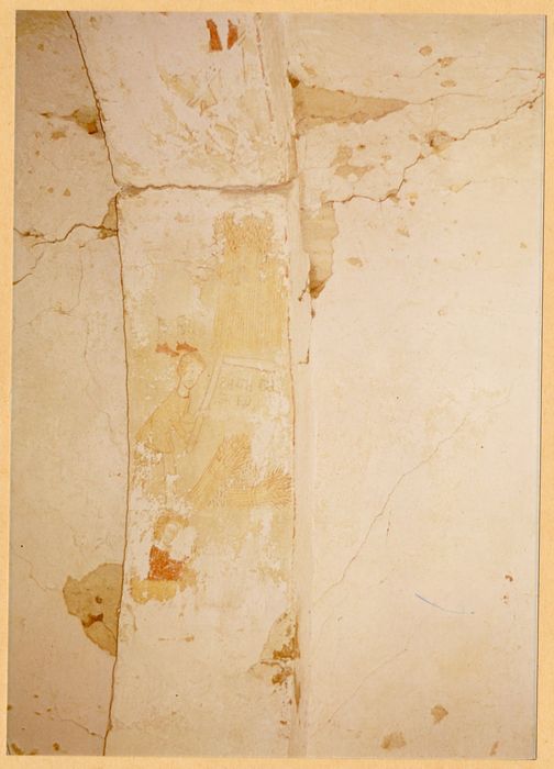 pnef, arc doubleau, peinture monumentale du calendrier des mois, détail