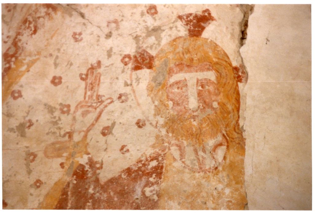 choeur, peinture monumentale de la voûte : Dieu en majesté