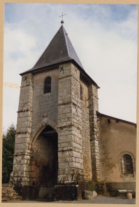 clocher, élévations sud et ouest