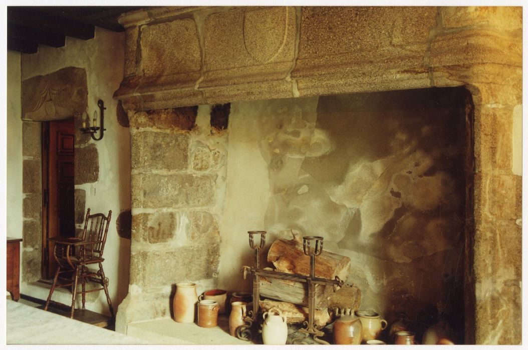 aile sud, rez-de-chaussée, grande salle est, cheminée monumentale
