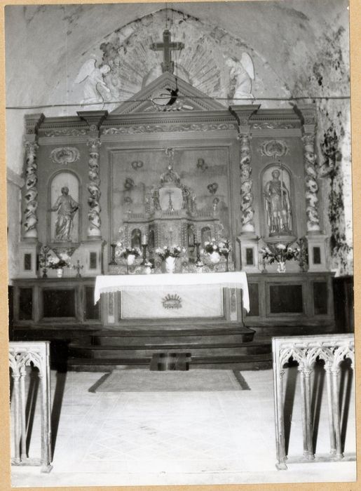maître-autel, retable, tabernacle
