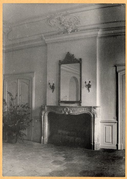 rez-de-chaussée, salle à manger, cheminée