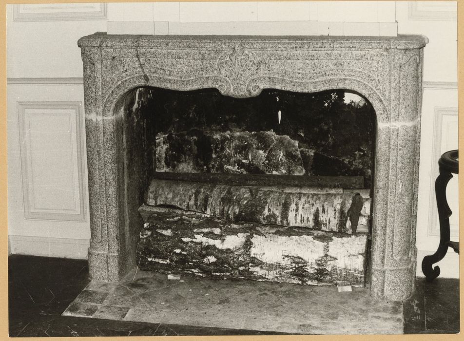 chambre non localisée, cheminée
