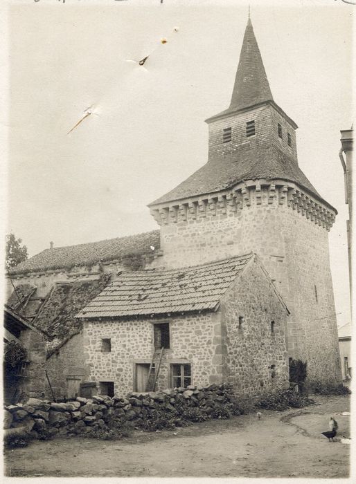 clocher, élévations nord et ouest