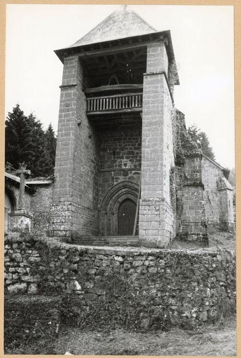 clocher porche, élévation ouest