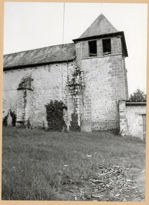 façade latérale nord, vue partielle